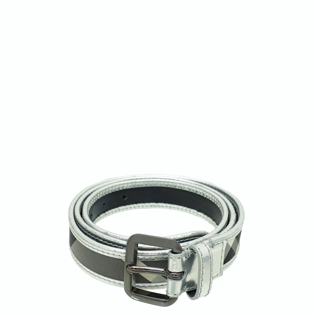 Burberry Multicolor Smoke Check Belt 44-Burberry-THE CLOSET