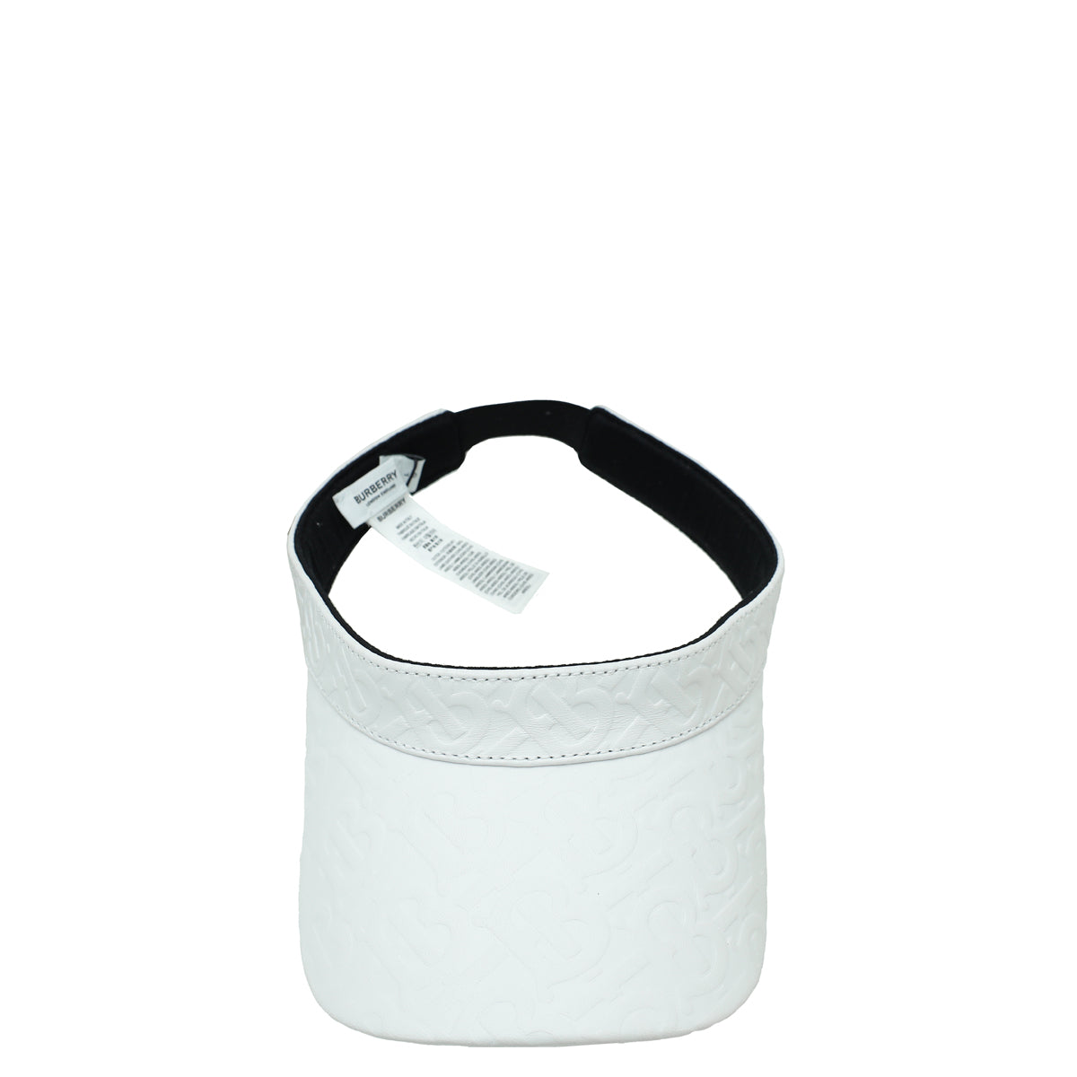 Burberry White TB Logo Visor Large Hat-Burberry-THE CLOSET