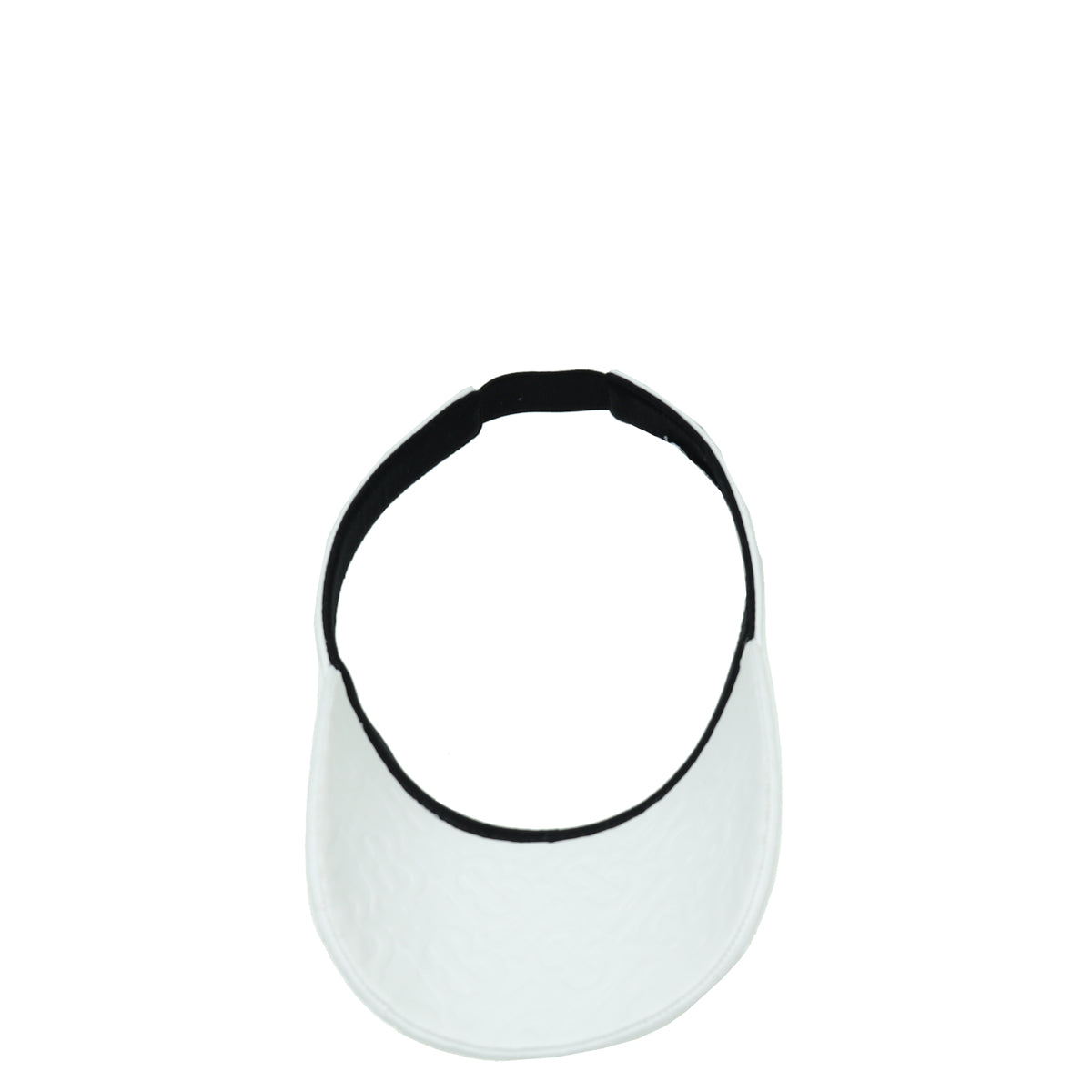 Burberry White TB Logo Visor Large Hat-Burberry-THE CLOSET