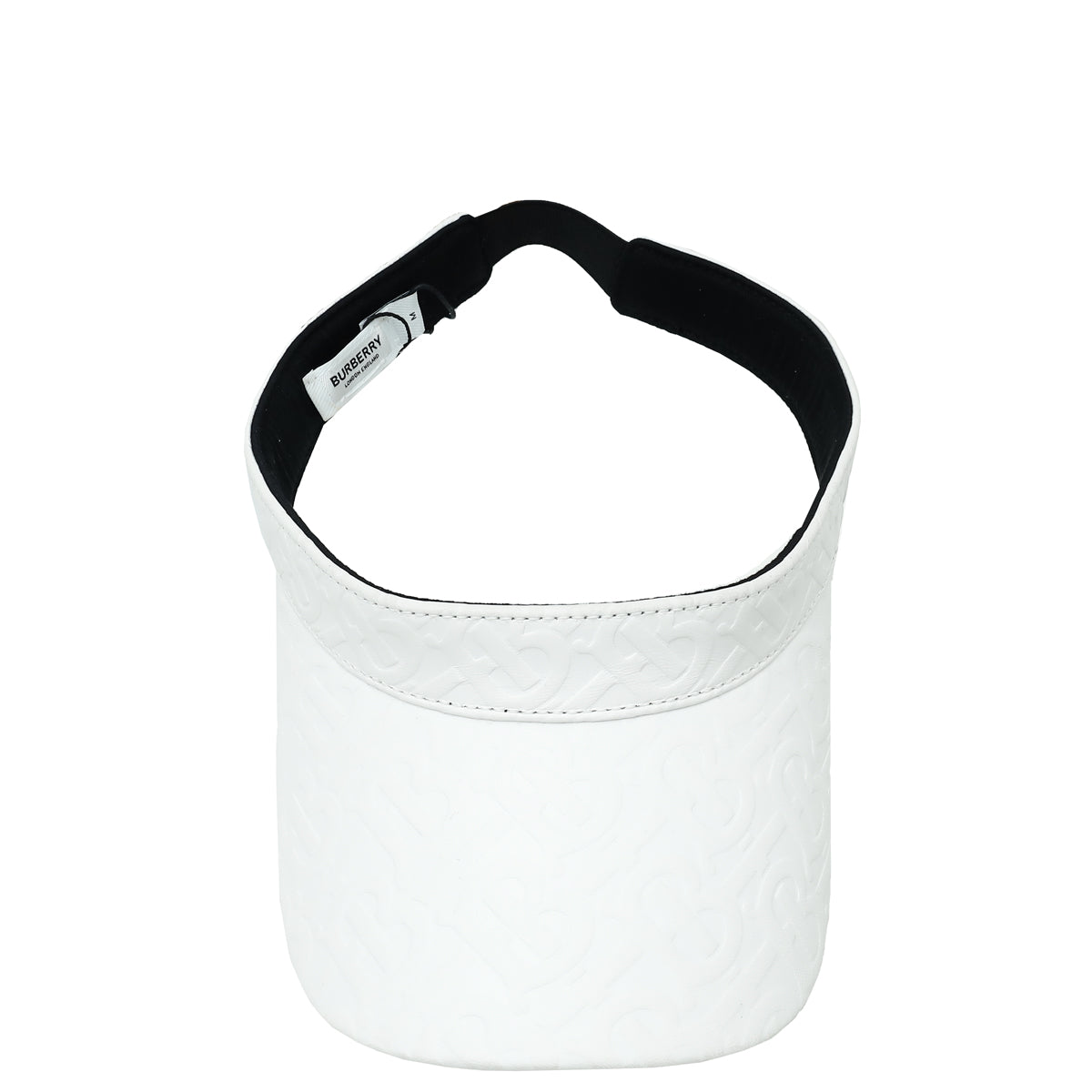Burberry White TB Visor Medium Hat-Burberry-THE CLOSET