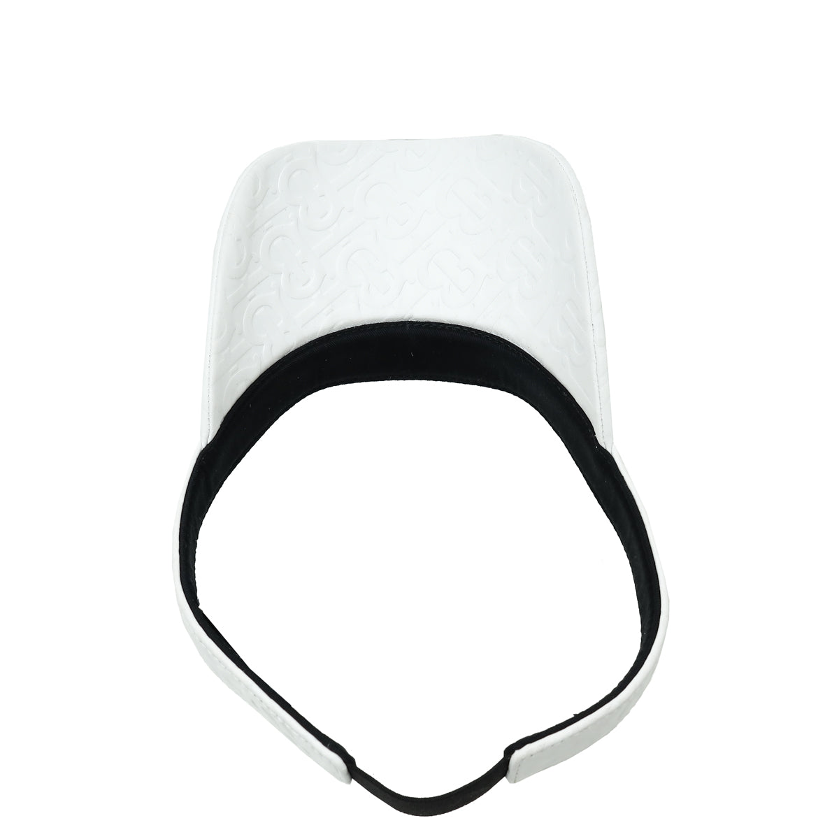 Burberry White TB Visor Medium Hat-Burberry-THE CLOSET