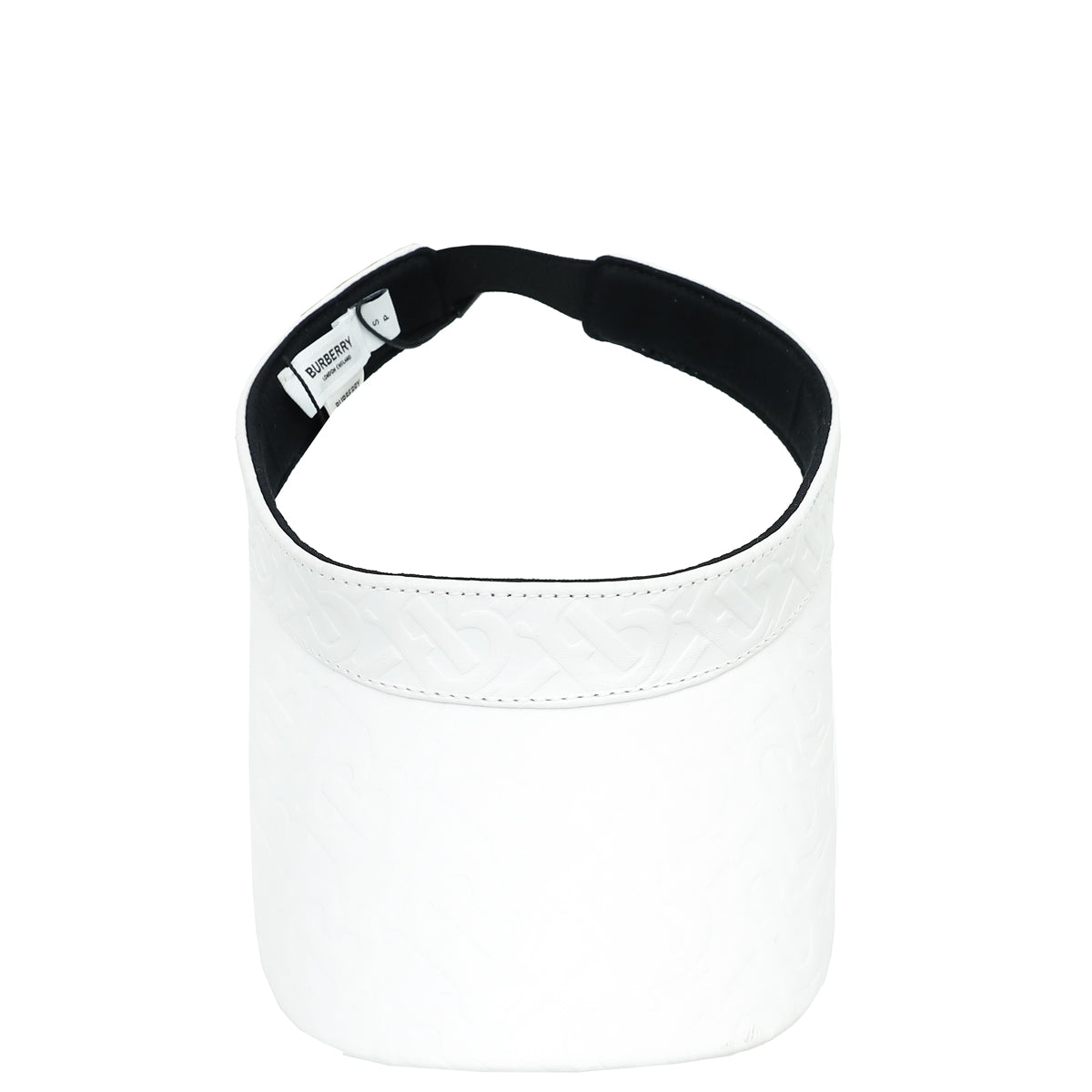 Burberry White TB Visor Small Hat-Burberry-THE CLOSET