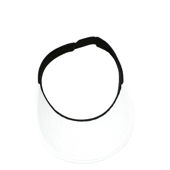 Burberry White TB Visor Small Hat