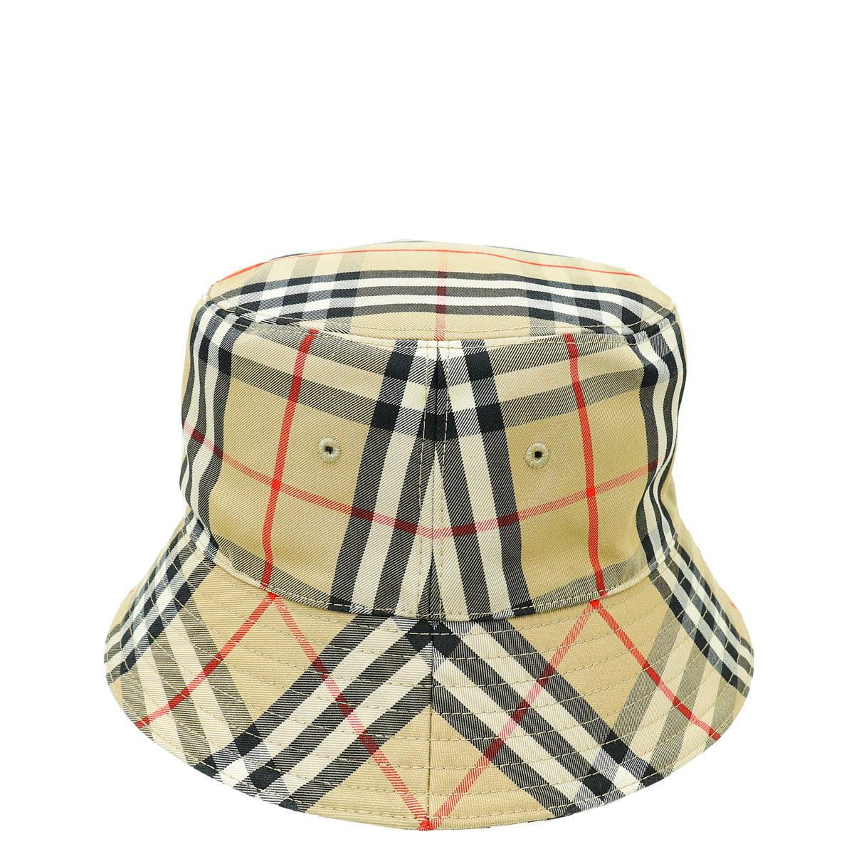 Burberry Beige Checked Bucket Medium Hat-Burberry-THE CLOSET