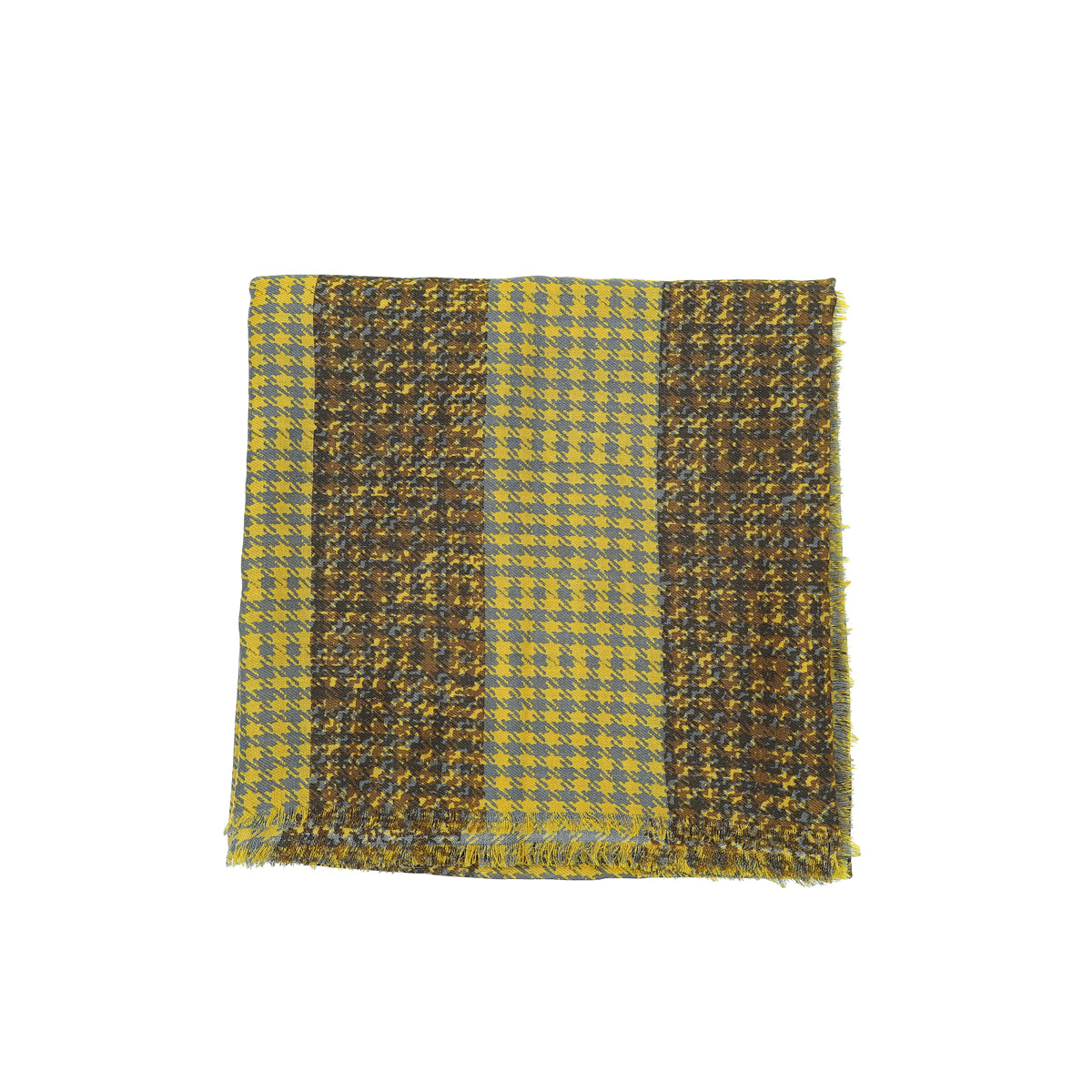 Burberry Bicolor Houndstooth Check Print Scarf-Burberry-THE CLOSET