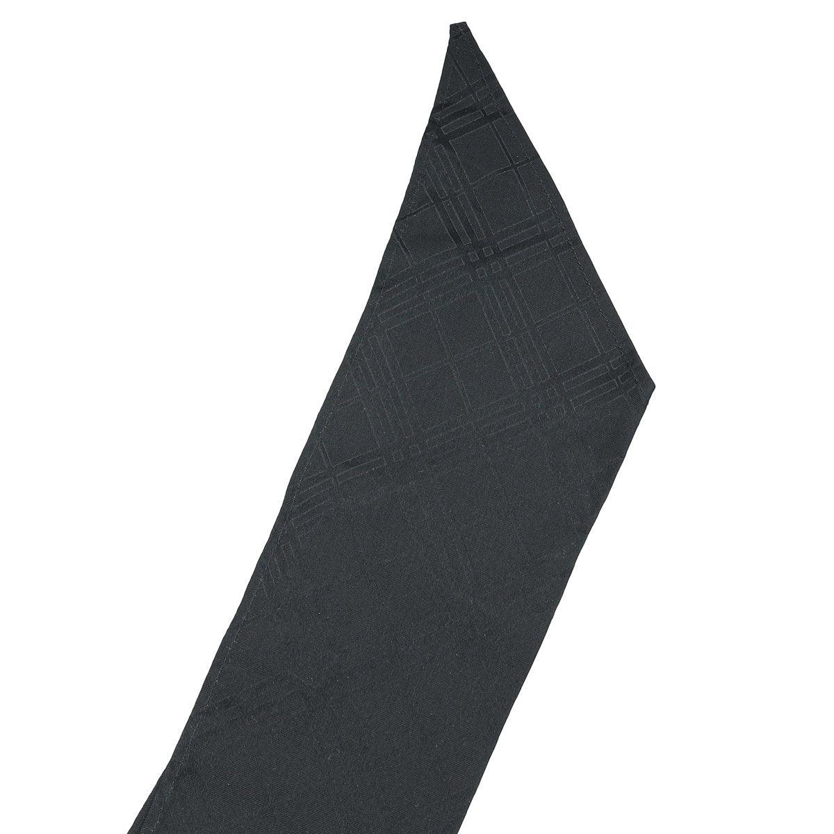 Burberry Black Checked Pointed-Tip Scarf-Burberry-THE CLOSET