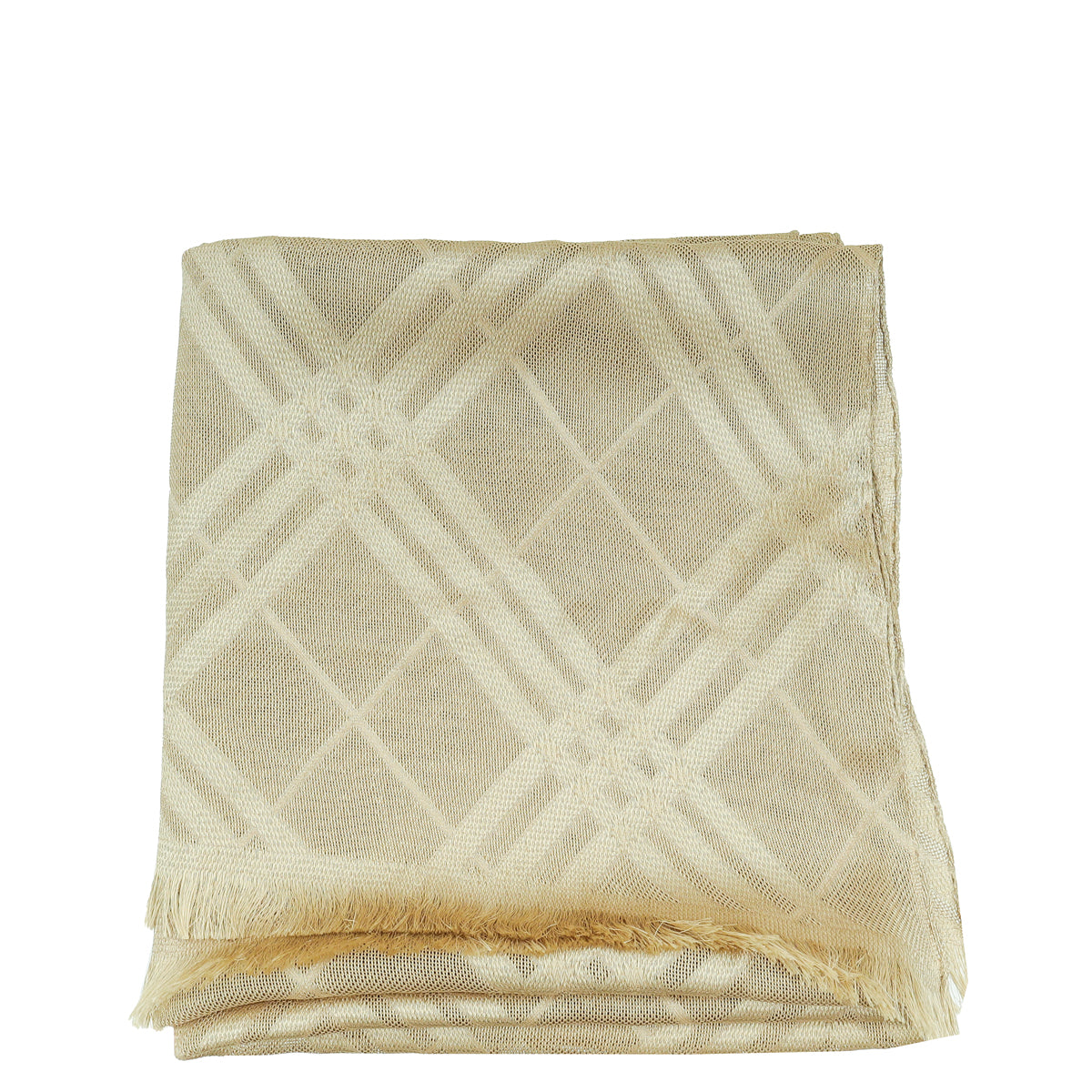 Burberry Champagne Silk Scarf-Burberry-THE CLOSET