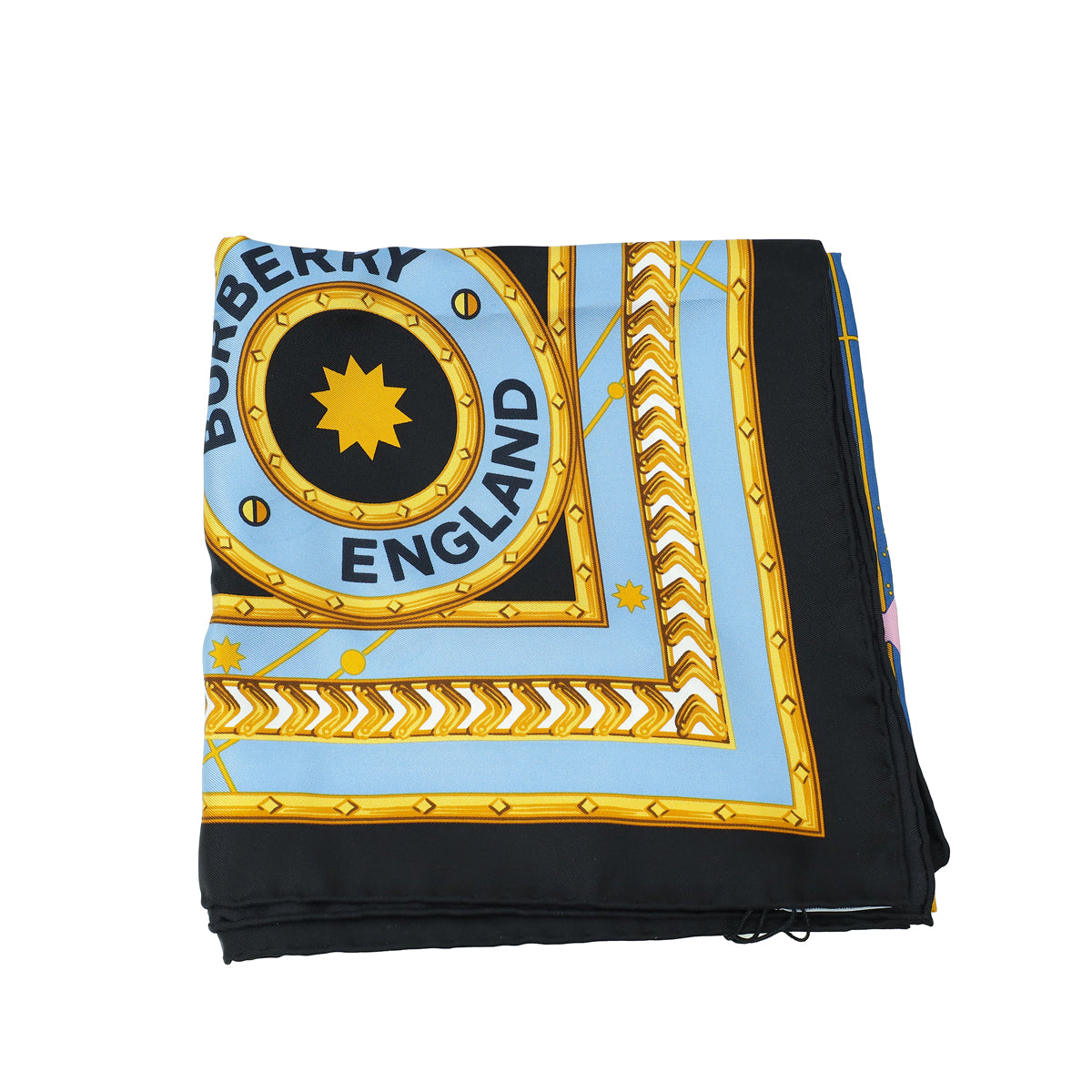 Burberry Multicolor Astrological Print Silk Square Scarf-Burberry-THE CLOSET