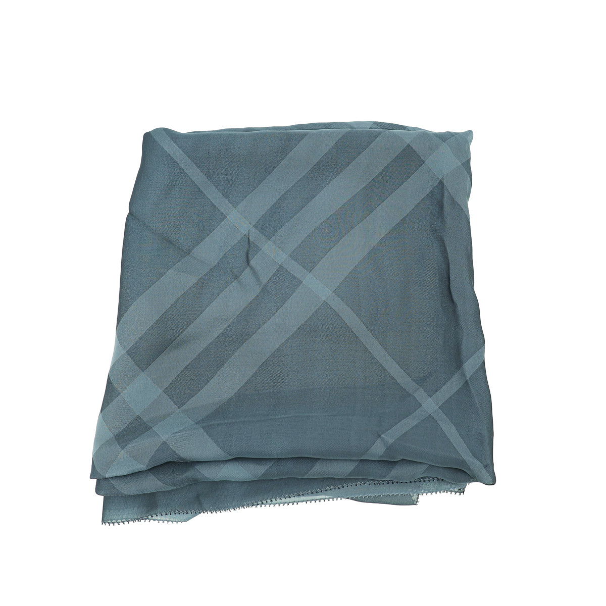 Burberry Dark Grey Giant Check Chiffon Scarf-Burberry-THE CLOSET