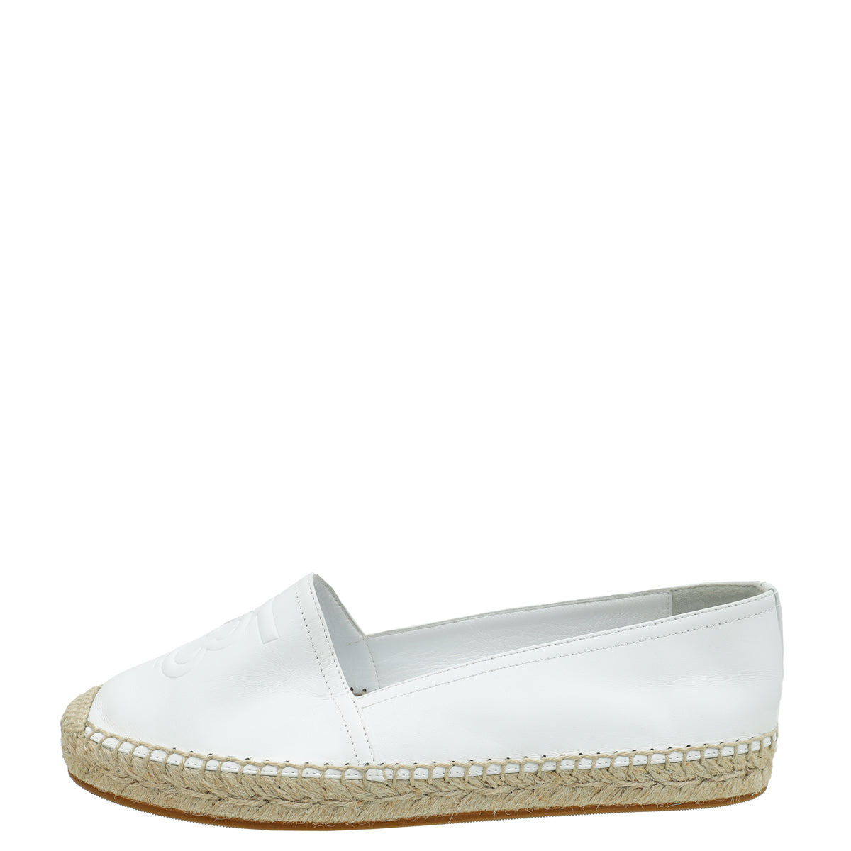 Burberry White TB Tabitha Espadrille 37.5