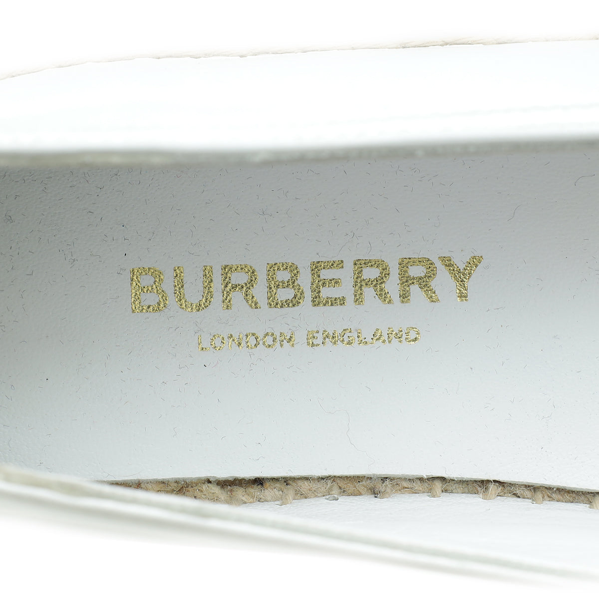 Burberry White TB Tabitha Espadrille 37.5