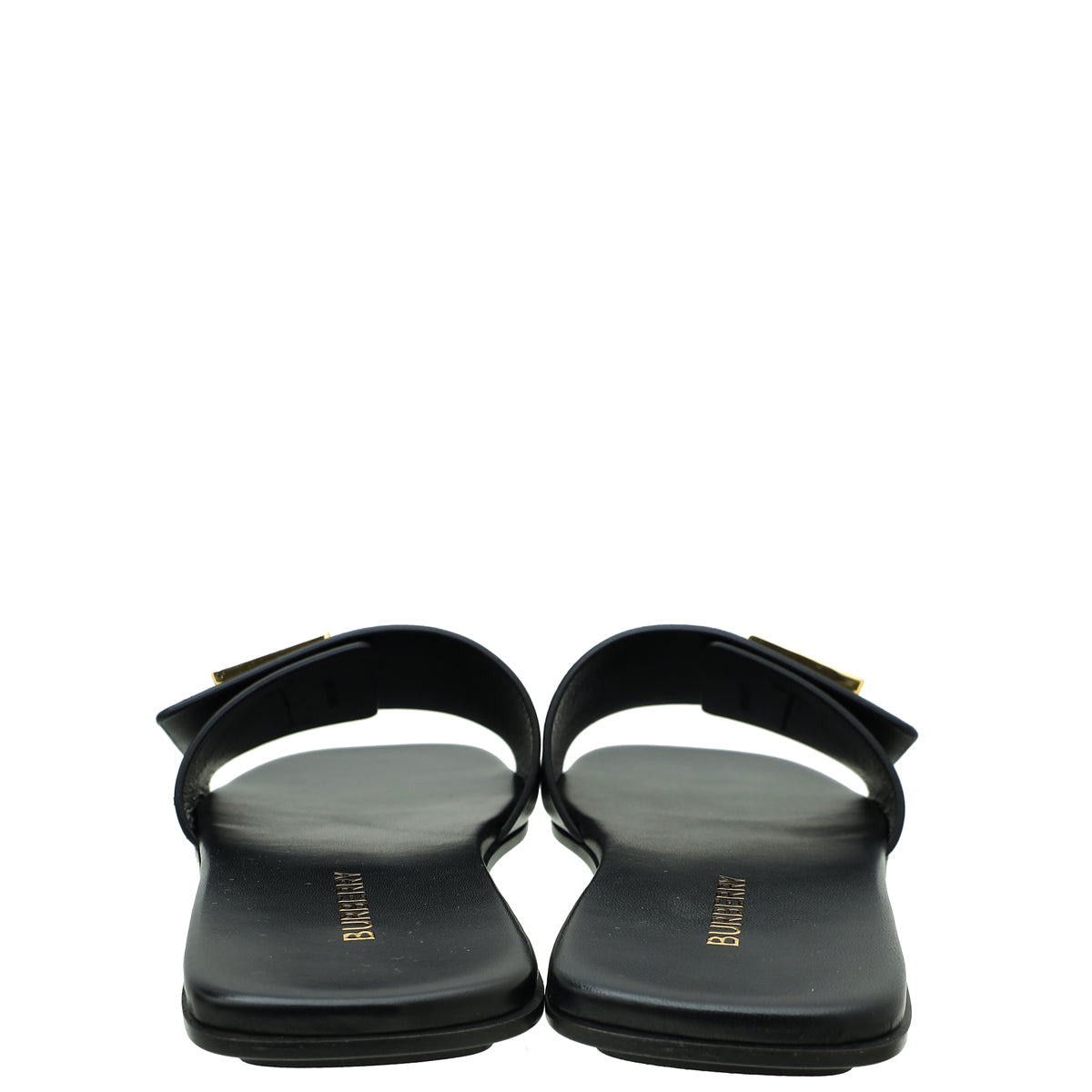 Burberry Black TB Logo Slide Sandal 38 – THE CLOSET