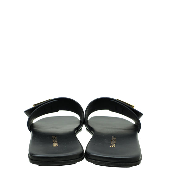 Burberry Black TB Logo Slide Sandal 38