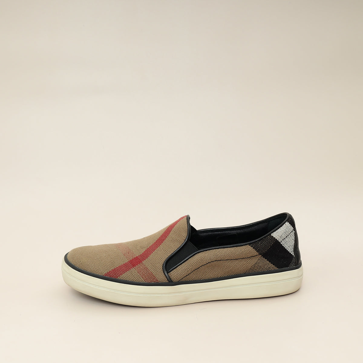 Burberry Multicolor Novacheck Gauden Slip On Sneakers 36-Burberry-THE CLOSET