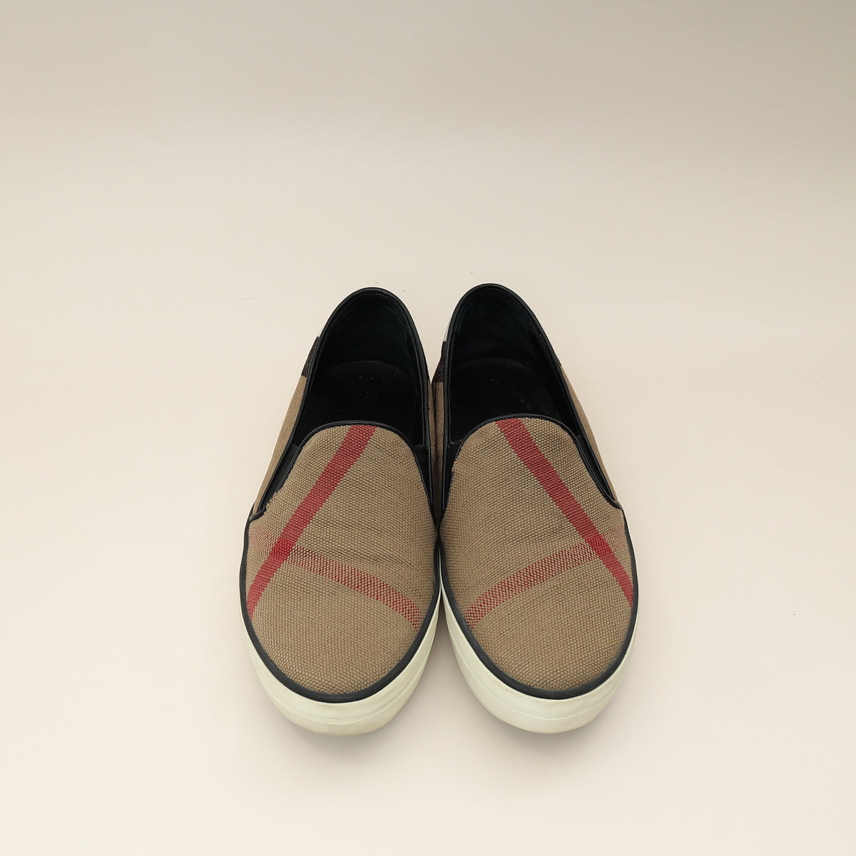 Burberry Multicolor Novacheck Gauden Slip On Sneakers 36-Burberry-THE CLOSET
