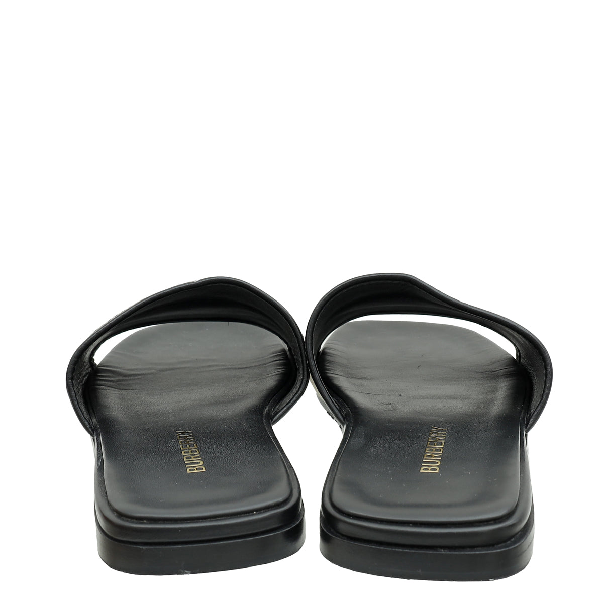 Burberry Beige Carolyn Logo Flat Slide Sandals 37-Burberry-THE CLOSET