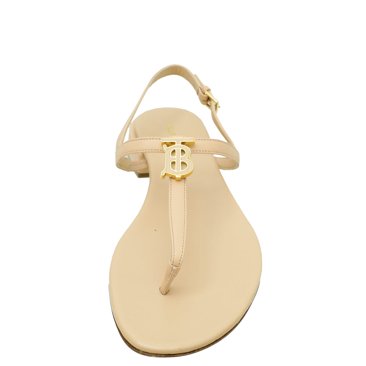 Burberry Nude TB Logo Emily 20 Thong Sandal 38