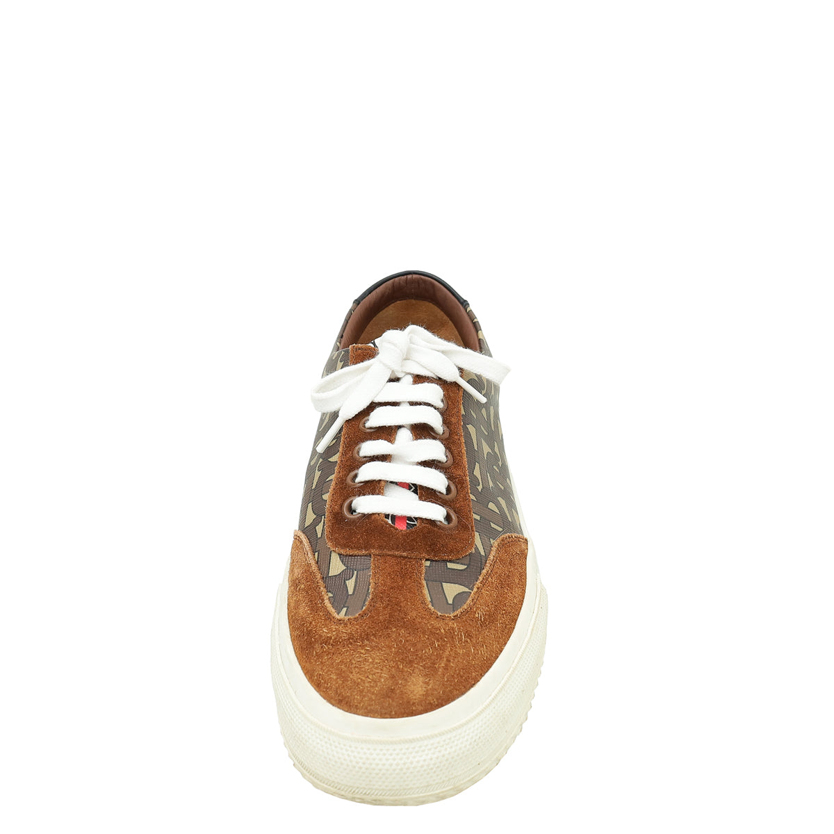 Burberry Bicolor TB Suede Low Top Sneakers 39