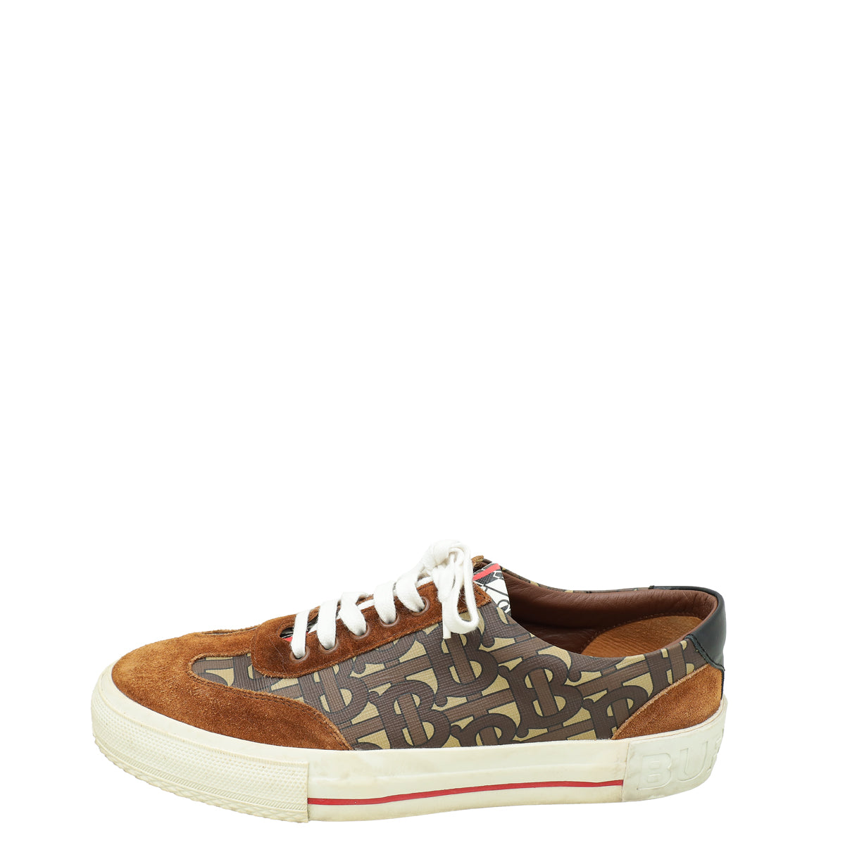 Burberry Bicolor TB Suede Low Top Sneakers 39