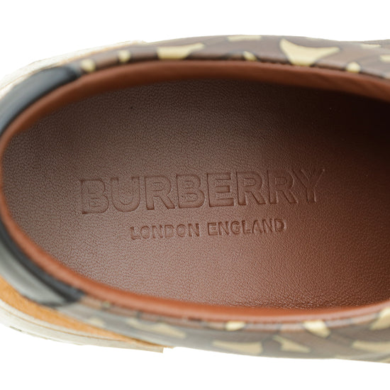 Burberry Bicolor TB Suede Low Top Sneakers 39