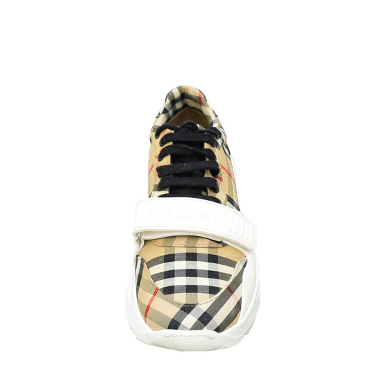 Burberry Beige Check Ramsey Sneaker 39