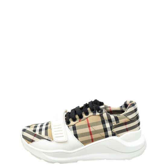 Burberry Beige Check Ramsey Sneaker 39