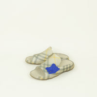 Burberry Beige Stingray Check Rubber Sandals 40