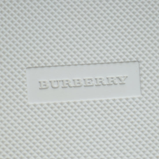 Burberry White Reeth Check Low Sneaker 41