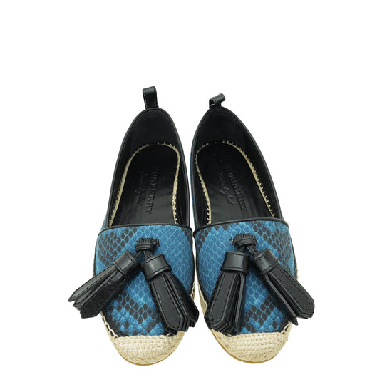 Burberry Bicolor Hodgeson Flat Espadrille 36.5