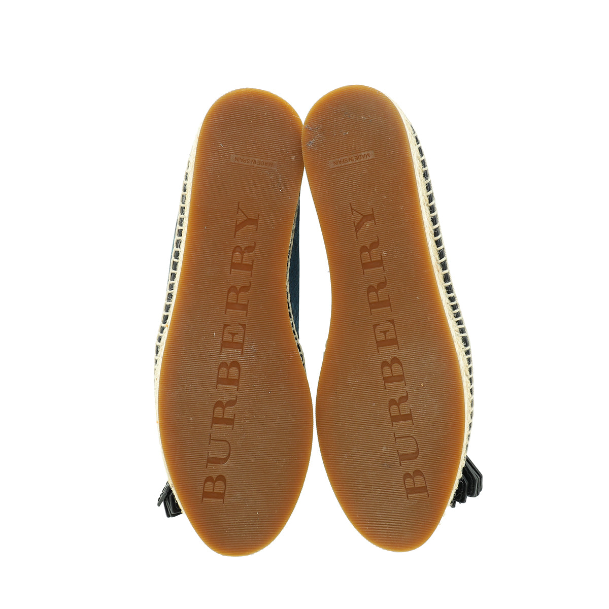 Burberry Bicolor Hodgeson Flat Espadrille 36.5