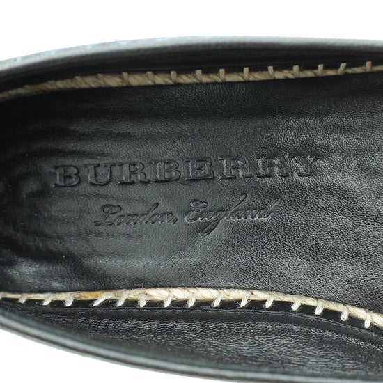 Burberry Bicolor Hodgeson Flat Espadrille 36.5