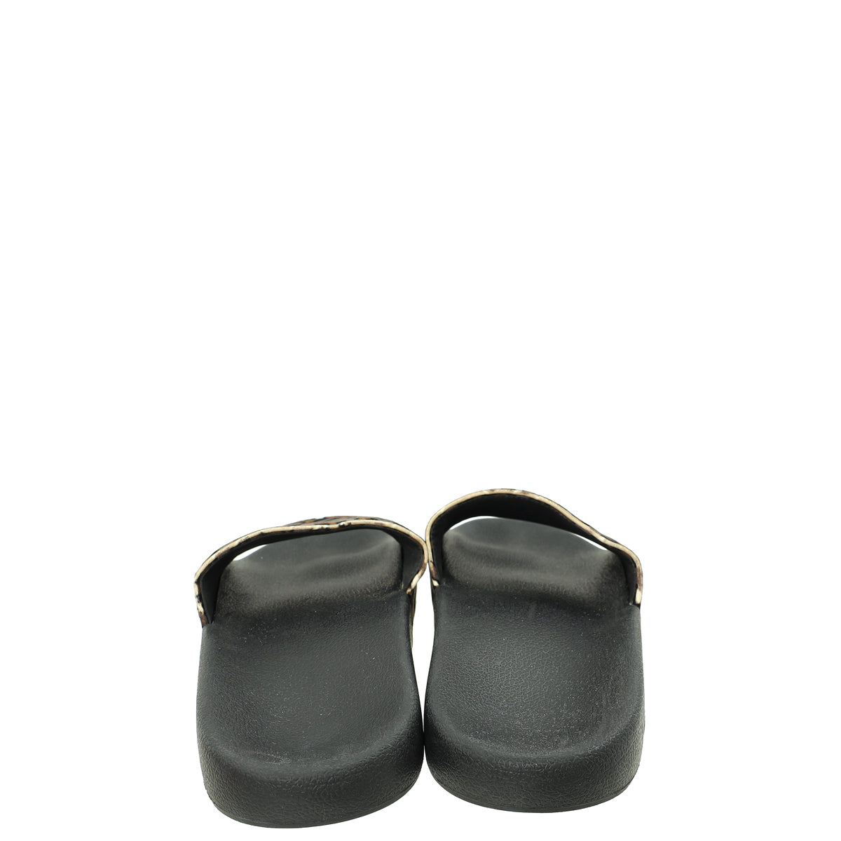 Burberry Bicolor Furley Tb Flock Leather Pool Slides 36