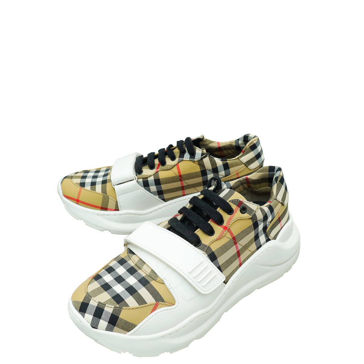 Burberry Bicolor Vintage Check Regis Sneaker 39-Burberry-THE CLOSET