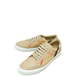 Burberry Beige House Check Hartfield Sneaker 40