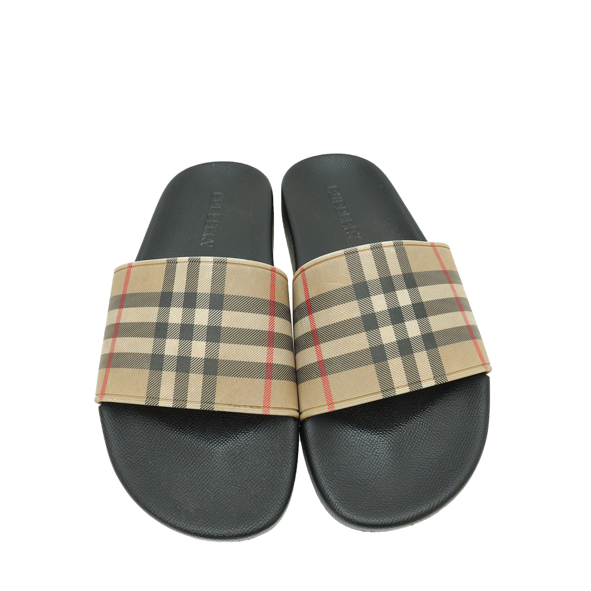 Burberry Archive Beige Vintage Check Slides 41 – THE CLOSET