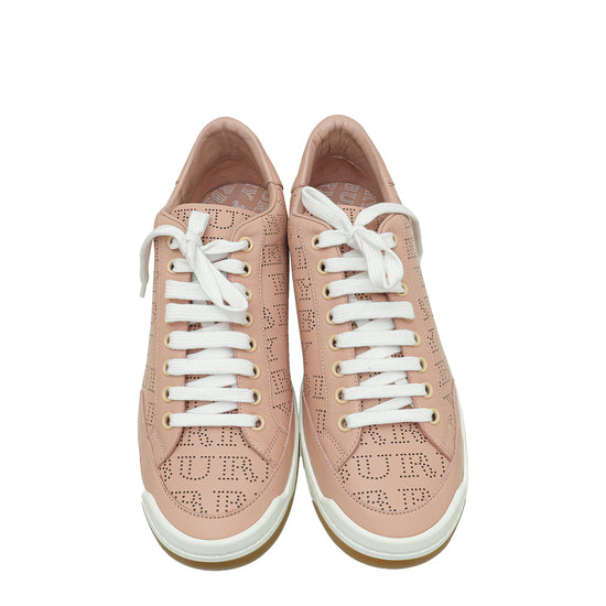 Burberry Pale Fawn Pink Perforated Timsbury Sneakers 41