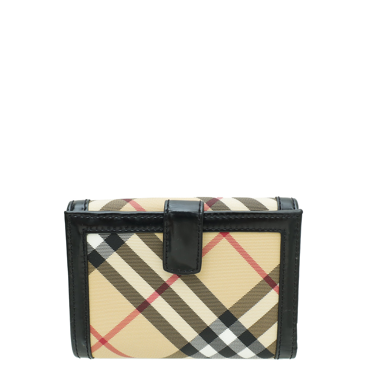 Burberry Bicolor Nova Check Buckle Compact Wallet-Burberry-THE CLOSET