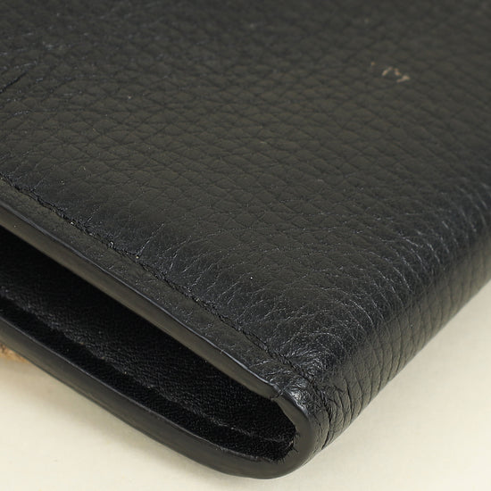 Burberry Bicolor Nova Check Buckle Sequins Continental Wallet