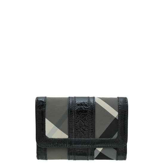 Burberry Black Penrose Compact Wallet