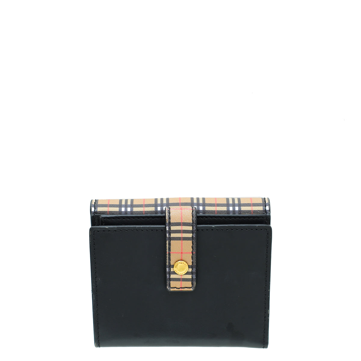 Burberry Black Vintage Check French Small Wallet-Burberry-THE CLOSET