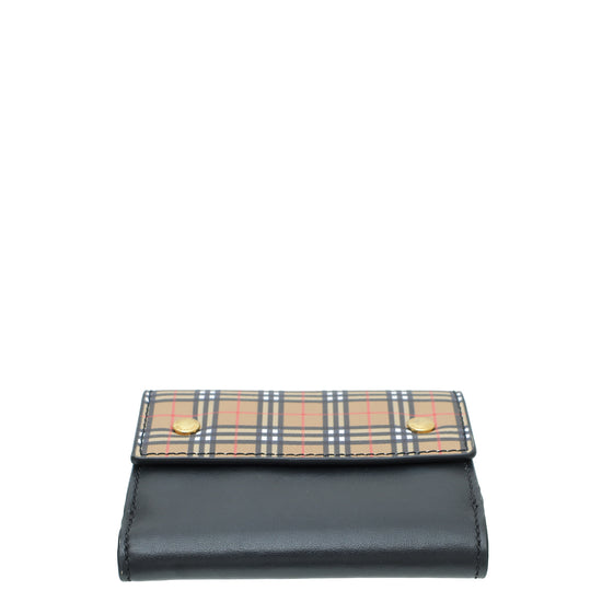 Burberry Light Pink Check French Wallet – The Closet