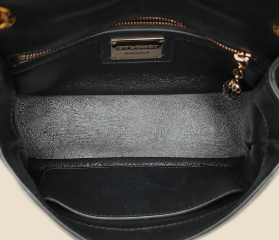 Bvlgari Black Serpenti Cabochon Small Shoulder Bag-Bvlgari-THE CLOSET