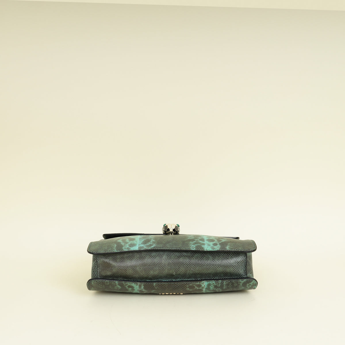 Bvlgari Green Serpenti Forever Karung Shoulder Bag