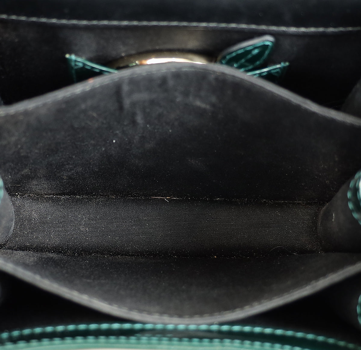 Bvlgari Emerald Green Serpenti Forever Top Handle Small Bag