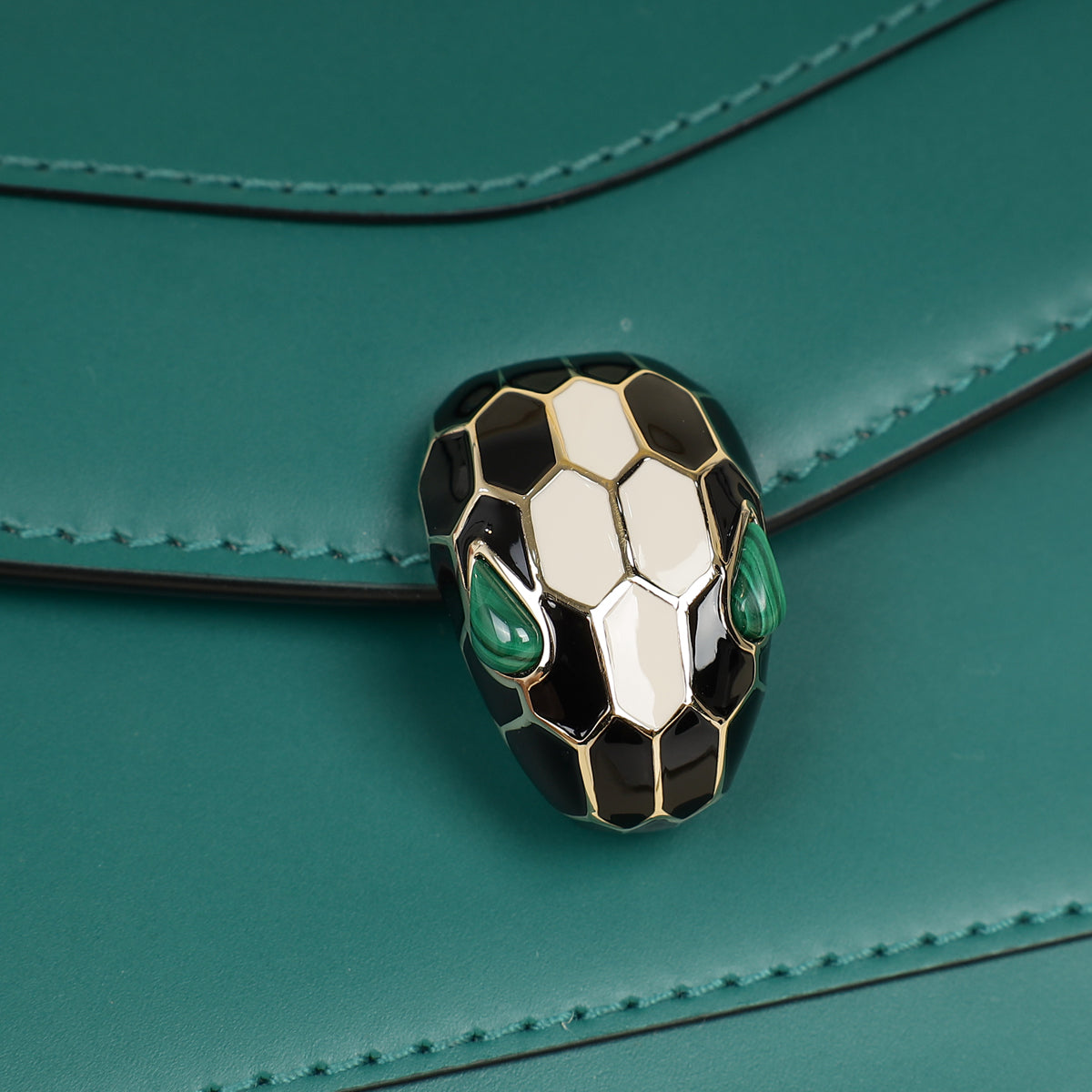 Bvlgari Green Serpenti Forever Chain Wallet-Bvlgari-THE CLOSET