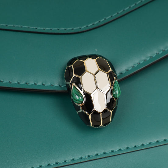 Bvlgari Green Serpenti Forever Chain Wallet-Bvlgari-THE CLOSET