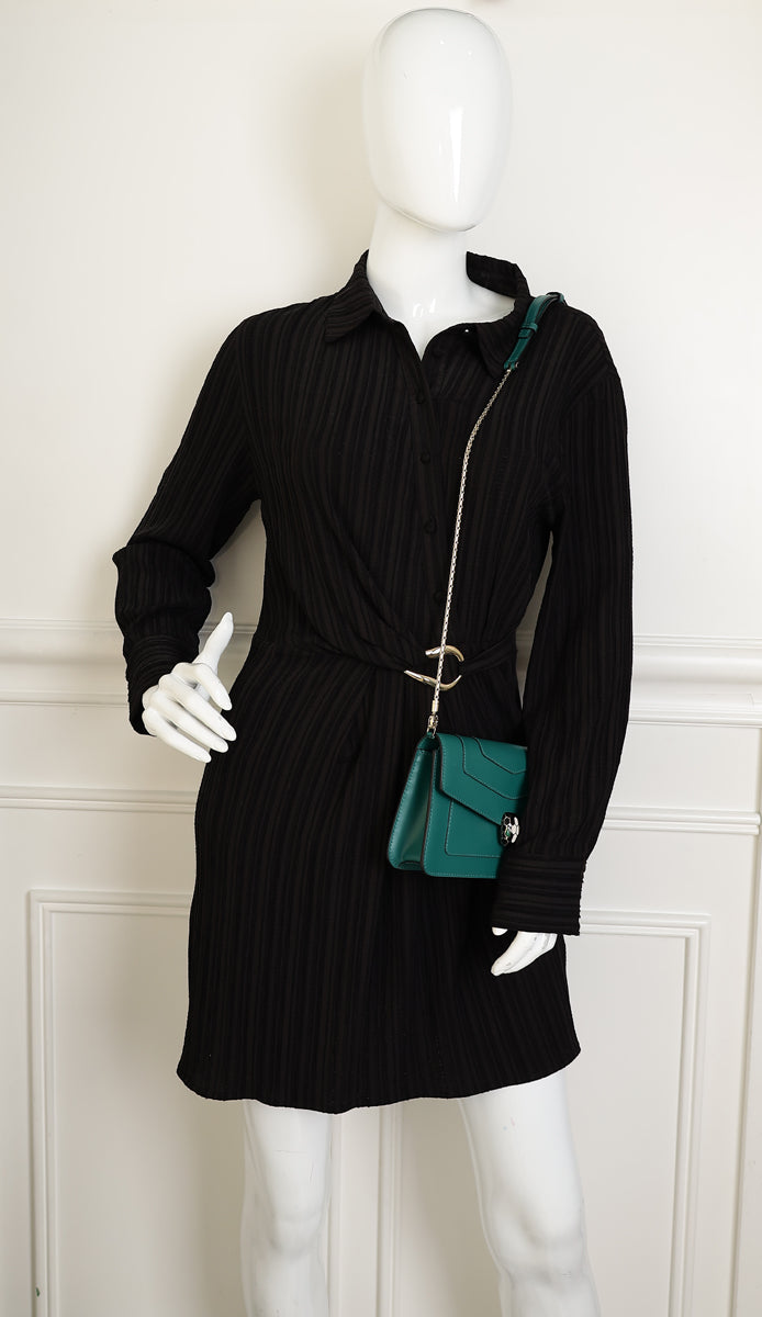 Bvlgari Green Serpenti Forever Chain Wallet-Bvlgari-THE CLOSET