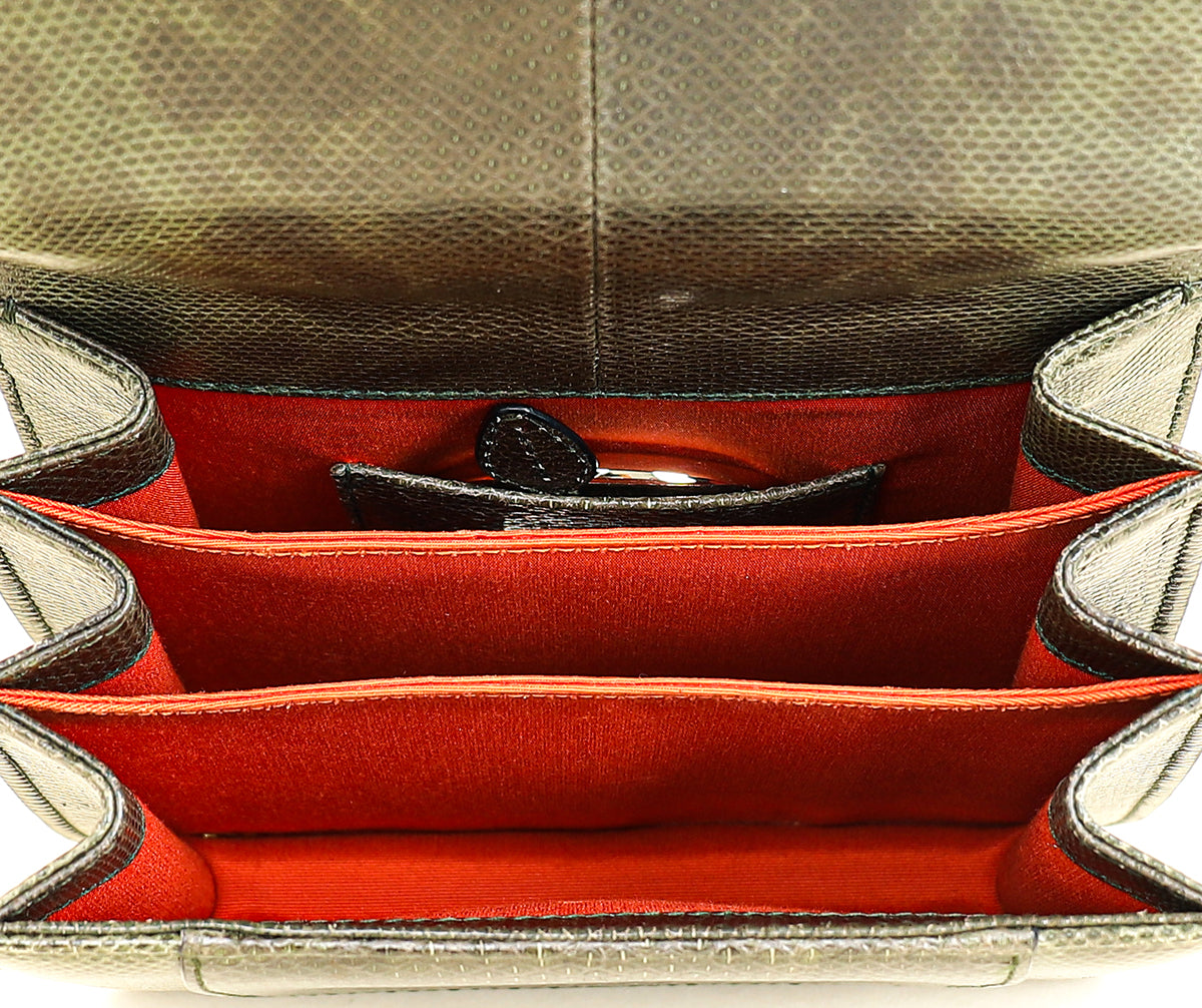 Bvlgari Dark Olive Karung Serpenti Forever Top Handle Small Bag-Bvlgari-THE CLOSET