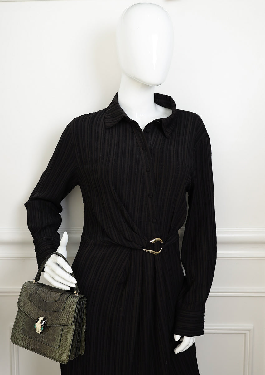 Bvlgari Dark Olive Karung Serpenti Forever Top Handle Small Bag-Bvlgari-THE CLOSET