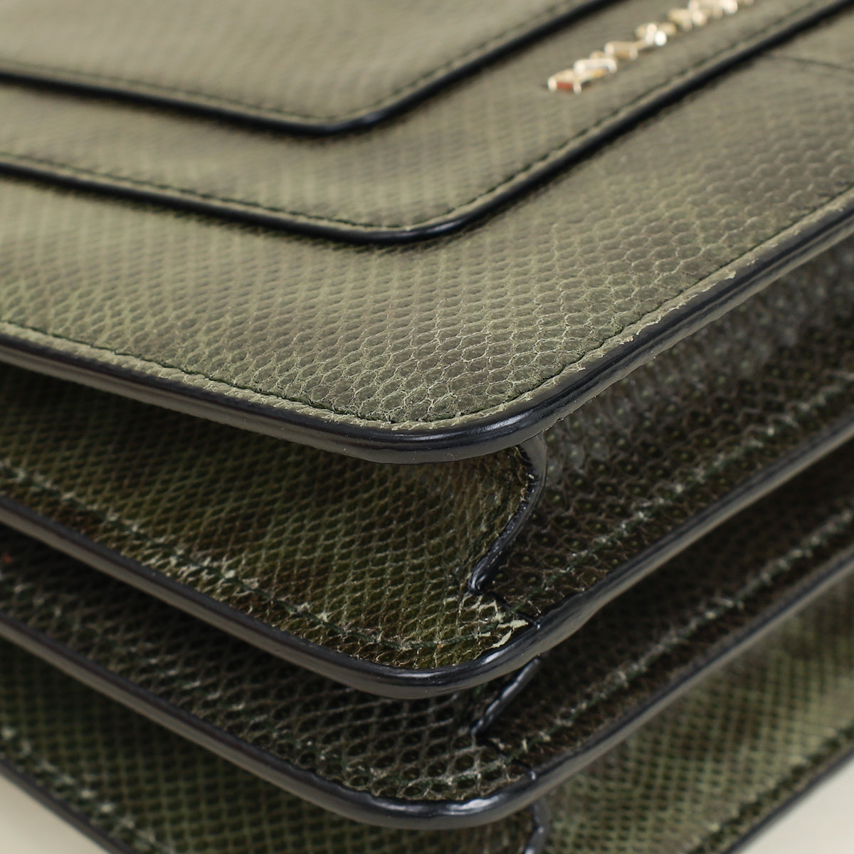 Bvlgari Dark Olive Karung Serpenti Forever Top Handle Small Bag-Bvlgari-THE CLOSET